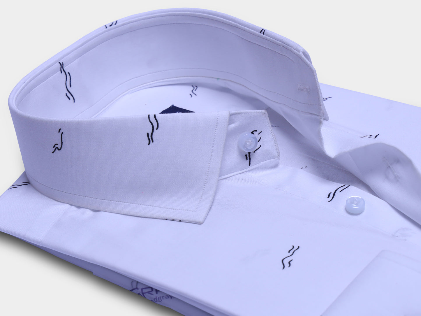 White Elite Shirt with Iconic Waves